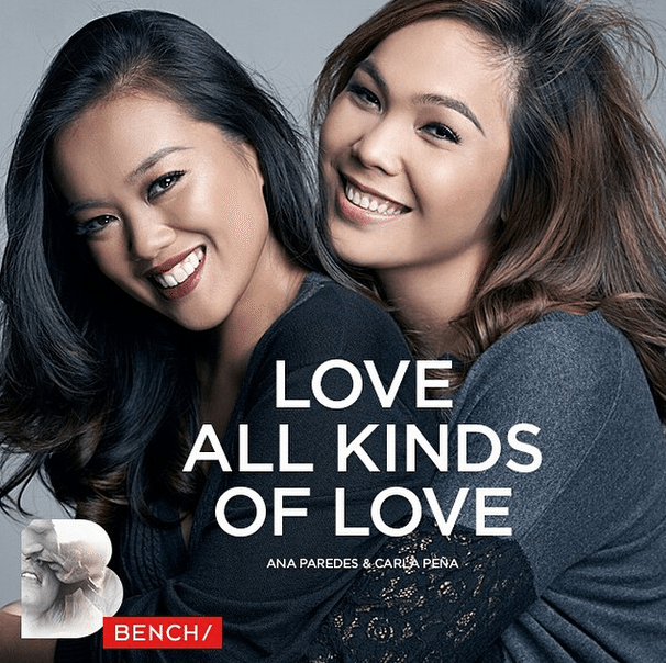 Carla Pena Ana paredes Love All Kinds of Love Paint their Hands Back Bench Billboard Guadalupe