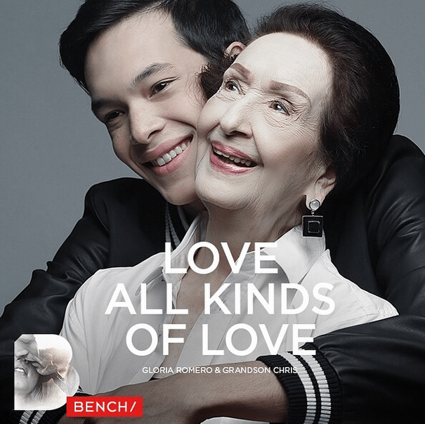 Chris Gutierrez Gloria Romero Love All Kinds of Love Paint their Hands Back Bench Billboard Guadalupe
