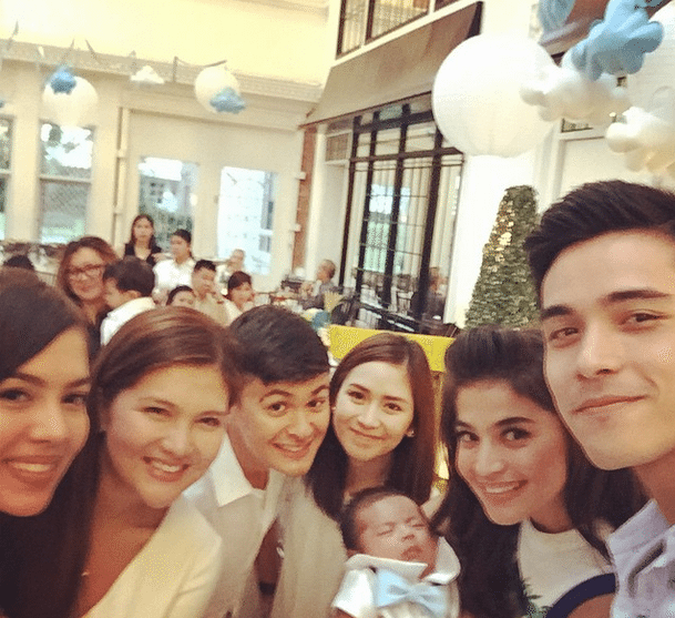 AshMat Sarah Geronimo Matteo Guidicelli Dimples Romana baby baptism Anne Curtis Phil Younghusband Luis Manzano
