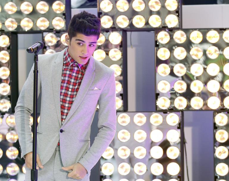 zayn malik of one direction in a concert