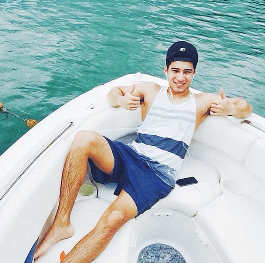 albie casino swimming on a yatch