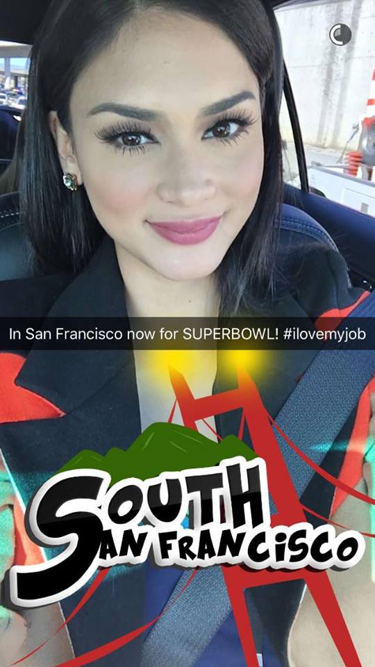 Pia Wurtzbach Miss Universe 2015 Super Bowl 50 Inside Edition Special Correspondent 3