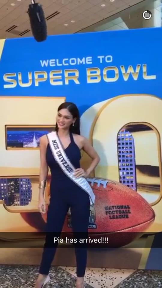 Pia Wurtzbach Miss Universe 2015 Super Bowl 50 Inside Edition Special Correspondent 6