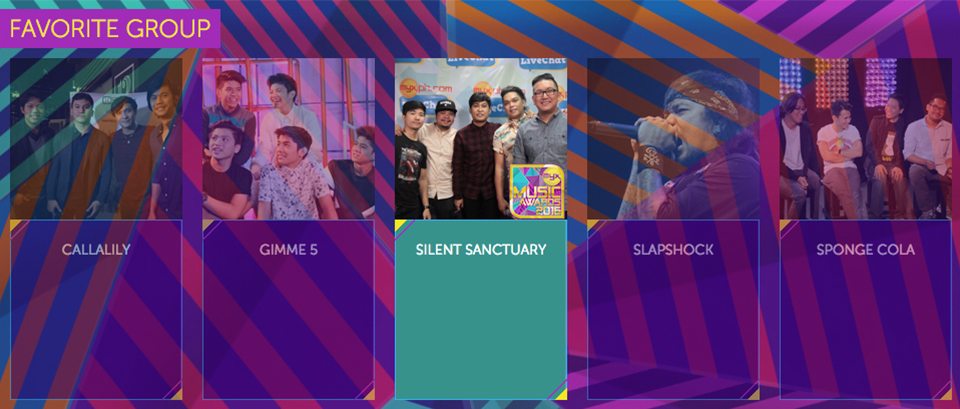 2016 Myx Music Awards Winners Favorite Group Silent Sanctuary