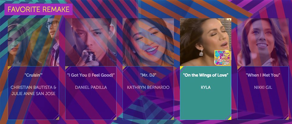 2016 Myx Music Awards Winners Favorite Remake Kyla On The Wings of Love