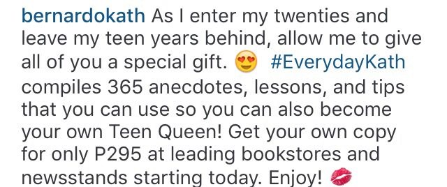 Teen Queen Kathryn Bernado 20th Birthday Own Book author kathniel balesin 365 ways to be a teen queen