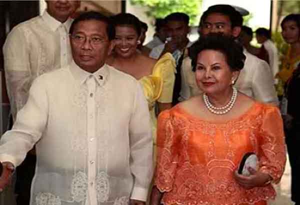 jejomar binay with wife elenita binay