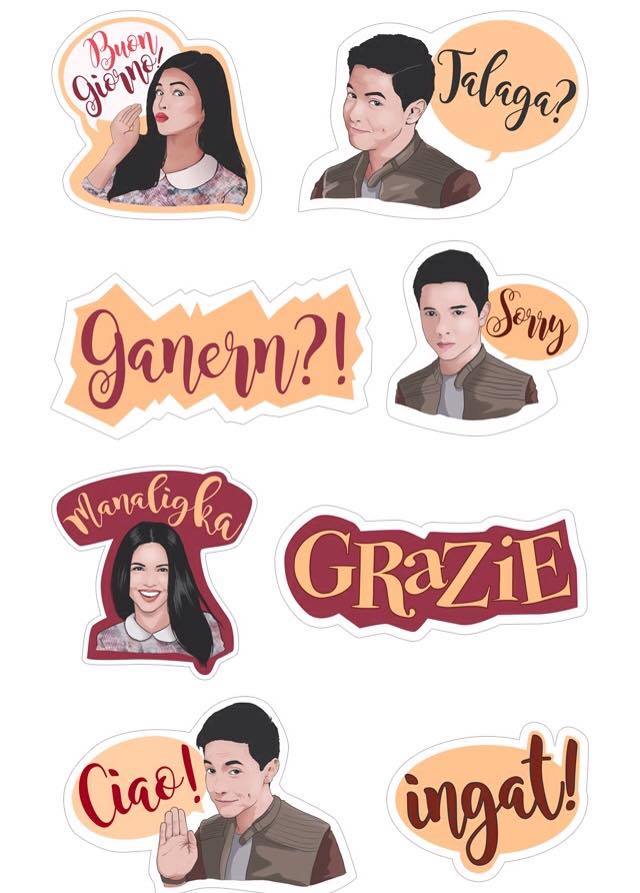Download Viber stickers Aldub Alden Richards Maine Mendoza Imagine You and me Viber stickers Italian Andrew Gara 1