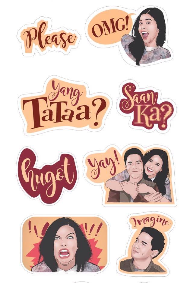 Download Viber stickers Aldub Alden Richards Maine Mendoza Imagine You and me Viber stickers Italian Andrew Gara 2
