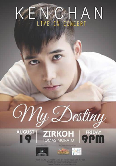 Ken Chan My Destiny Concert August 19 Zirkoh Tomas Morato RandomRepublika.com