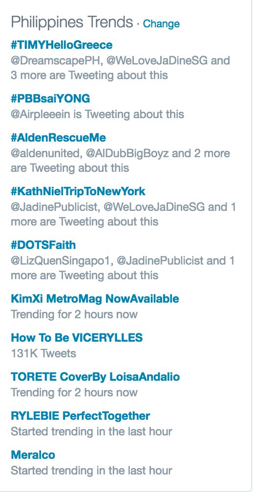 till i met you trending number 1
