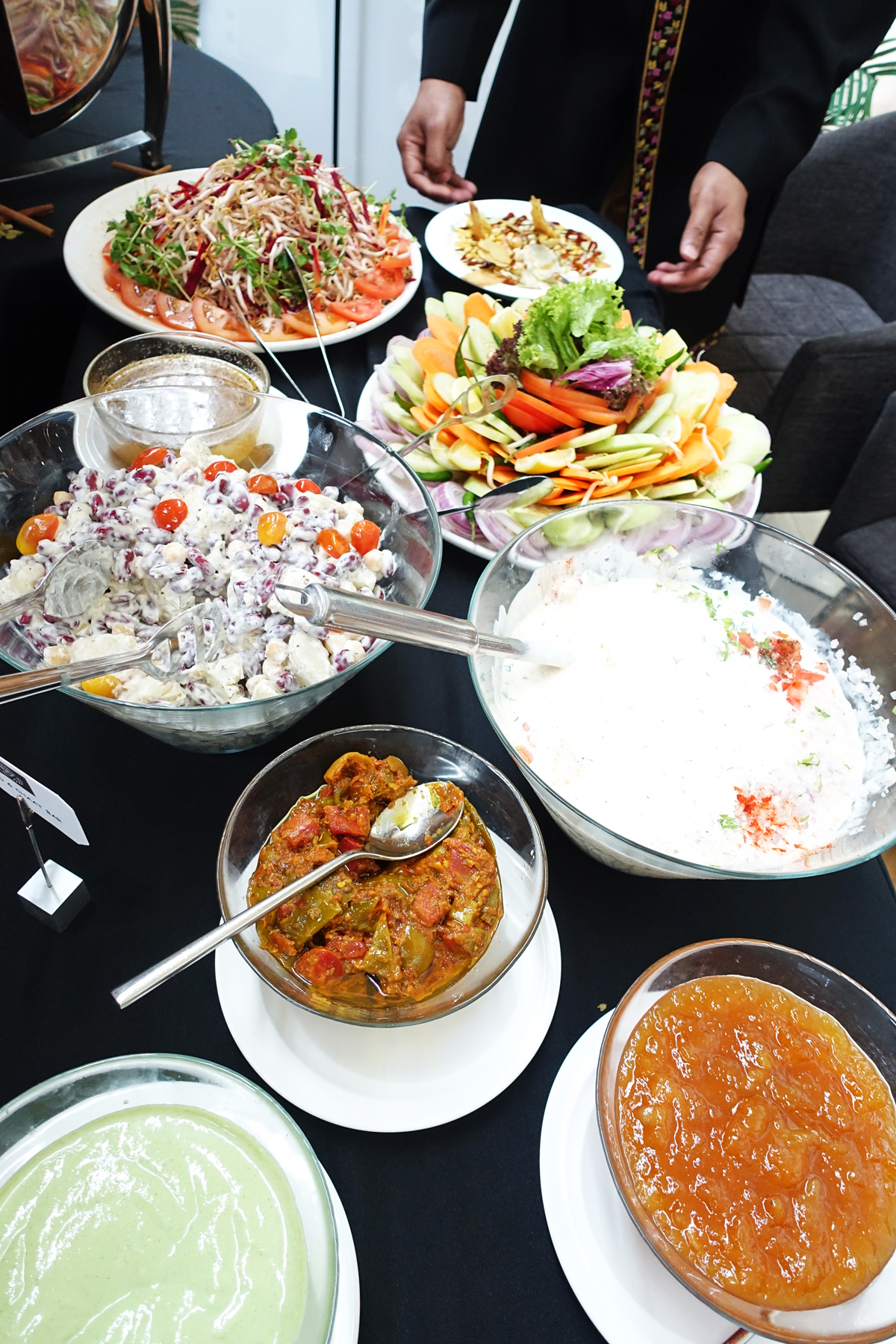salad bar punjab grill indian restaurant marina bay sands chef bar lunch