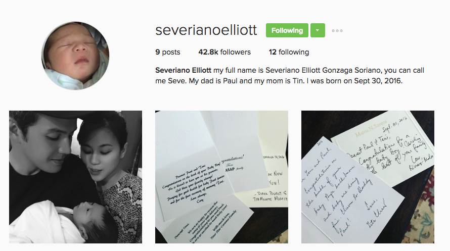 Toni Gonzaga Paul Soriano baby Baby Seve Severiano Elliott Soriano