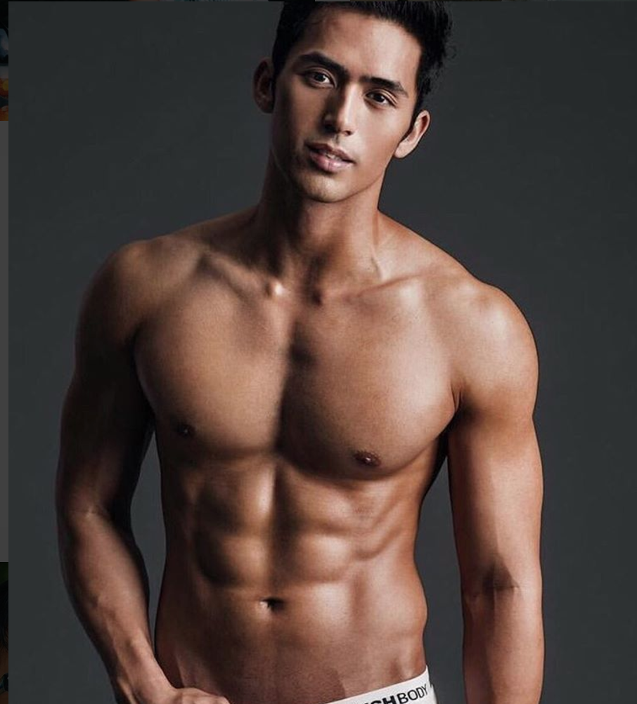 enzo pineda topless hunk bench abs